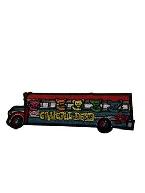 Grateful Dead Dancing Bears Bus Patch Tour Bus Deadhead Jam Band